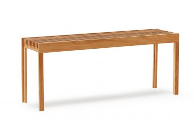 Form & Refine Lightweight Bank aus geölter Eiche, modernes Designmöbel für Wohnzimmer und Flur.